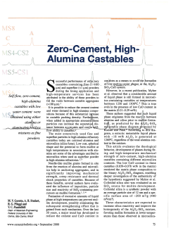 Zero-Cement, High-Alumina Castables