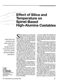 Effect of Silica and Temperature on Spinel-Based High-Alumina Castables