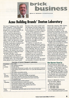 Brick Business: Acme Building Brands’ Denton Laboratory