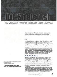 Oil-Shale Ash: Raw Material to Produce Glass and Glass-Ceramics