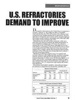 U.S. refractories demand to improve