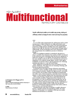 High-alumina multifunctional refractory castables