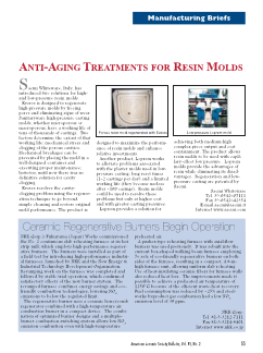 Manufacturing Briefs: Anti-Aging Treatments for Resin Molds