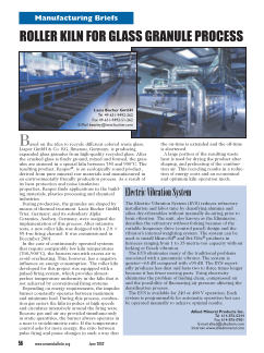 Manufacturing Briefs: Roller Kiln for Glass Granule Process