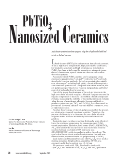 PbTiO3 Nanosized Ceramics