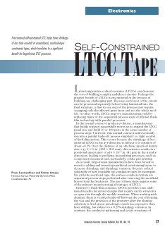 Self-Constrained LTCC Tape
