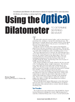 Using the Optical Dilatometer