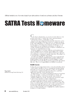 SATRA Tests Homeware