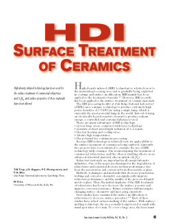HDI surface treatment of ceramics