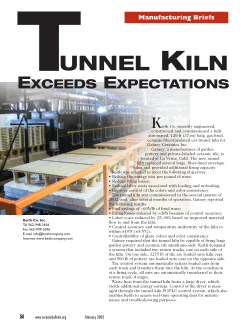 Manufacturing briefs—Tunnel kiln exceeds expectations