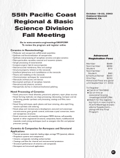 55th Pacific Coast Regional & Basic Science Division Fall Meeting
