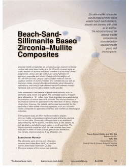Beach-sand-sillimanite based zirconia–mullite composites