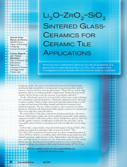 Li2O-ZrO2-SiO2 Sintered Glass-Ceramics for Ceramic Tile Applications (printed version)