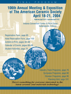 Final Program: 106th Annual Meeting & Exposition of ACerS