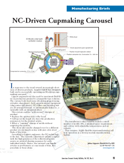 NC-Driven Cupmaking Carousel