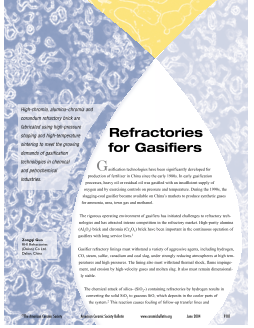 Refractories for gasifiers