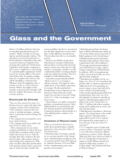 Glass and the government