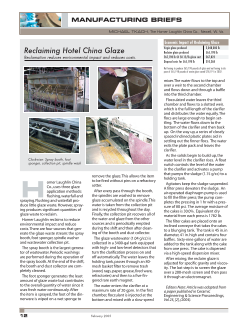Manufacturing briefs—Reclaiming hotel china glaze