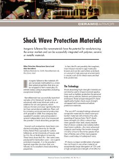 Shock Wave Protection Materials