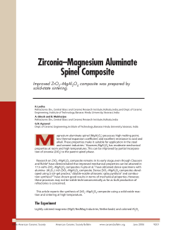 Zirconia–magnesium aluminate spinel composite