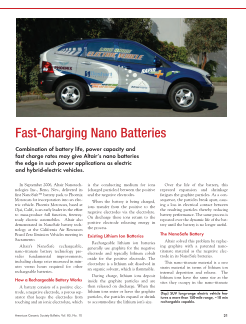 Fast-Charging Nano Batteries