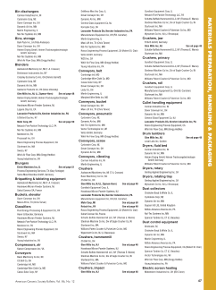 Materials preparation, handling & packaging