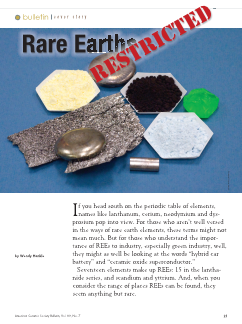 Rare earths restricted