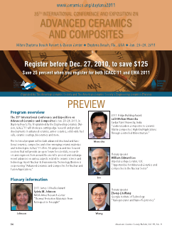 35th International Conference and Exposition on Advanced Ceramics and Composites preview