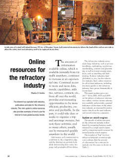 Online resources for the refractory industry