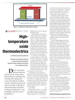 High-temperature oxide thermoelectrics