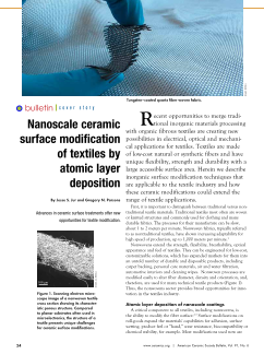 Nanoscale ceramic surface modification of textiles by atomic layer deposition