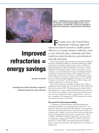 Improved refractories = energy savings