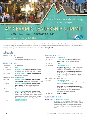 4th Ceramic Leadership Summit