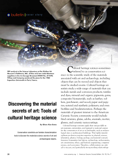 Discovering the material secrets of art: Tools of cultural heritage science cover image