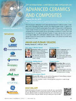 ICACC'15: 39th Int'l Conference and Expo on Advanced Ceramics and Composites