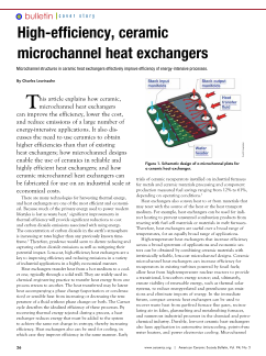 High-efficiency, ceramic microchannel heat exchangers