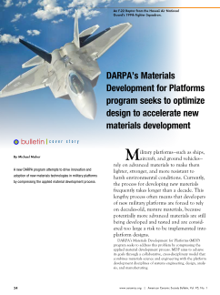 DARPA's Materials Development for Platforms
