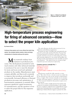 High-temperature process engineering 