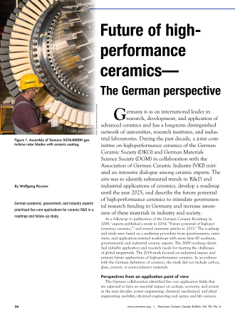 Future of high-performance ceramics—The German perspective cover image