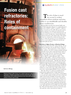 Fusion cast refractories: Roles of containment