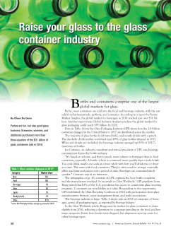 Raise your glass to the glass container industry