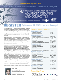 43rd International Conference and Exposition on Advanced Ceramics and Composites cover image