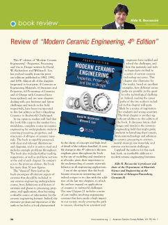 Review of “Modern Ceramic Engineering, 4th Edition” cover image