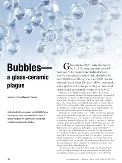 Bubbles—a glass-ceramic plague