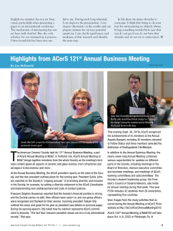 Highlights from ACerS 121st Annual Business Meeting cover image