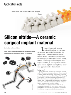Silicon nitride—A ceramic surgical implant material