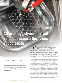 3D printing polymer-derived ceramics using a thixotropic support bath