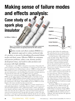 Making sense of failure modes and effects analysis: Case study of a spark plug insulator
