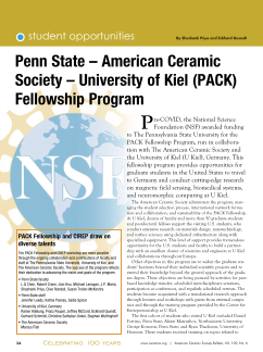 Penn State-American Ceramic Society-University of Kiel (PACK) Fellowship Program