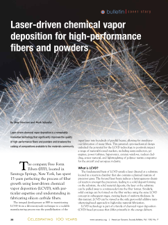 Laser-driven chemical vapor deposition for high-performance fibers and powders